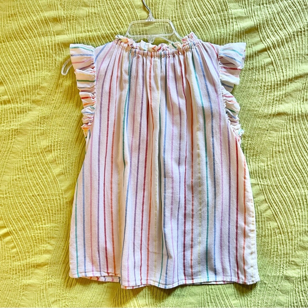 THML Multicolor Striped Ruffle Blouse - Picture 4 of 6